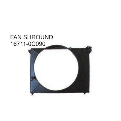Auto Radiator Fan Shroud voor TOYOTA HILUX 16711-0C090 Uitstekende prestaties