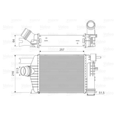 14461-1381R Intercooler Assy Voor Renault Captur Clio IVV Duster 1.5 DCI 2013