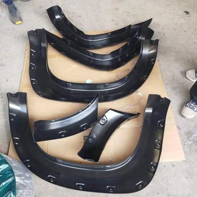 Op maat gemaakte zilveren autowiel fender flare voor Toyota Tacoma 2005-2011 Long Bed