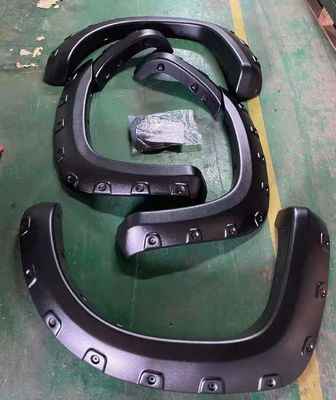 Op maat gemaakte zilveren autowiel fender flare voor Toyota Tacoma 2005-2011 Long Bed